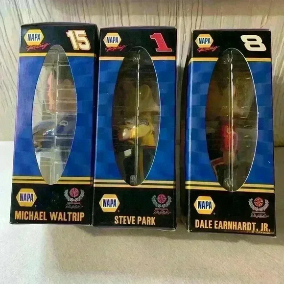 Nascar Bobble heads (set of 3) in pkgs, Dale Earnhardt, Steve Park, Michael Walt - Picture 6 of 12
